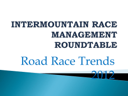 Intermountain Race Management Roundtable