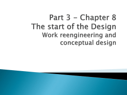 8 Work reengineering & Conceptual De