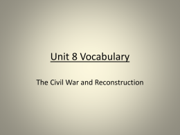 Unit 8 Vocabulary Powerpointx