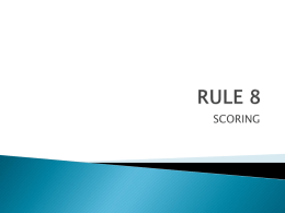 RULE 8.Scoring.Oct.6