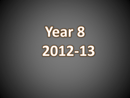 Year 8 of 2012-13 - Saffron Walden County High School