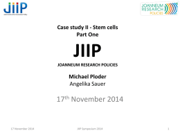 JIIP MB meeting 8 May 2012 - Joint Institute for Innovation Policy