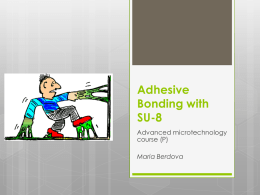 Adhesive Bonding with SU-8