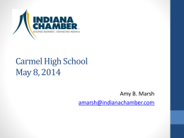 Carmel High School May 8, 2014
