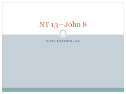 NT 13*John 8