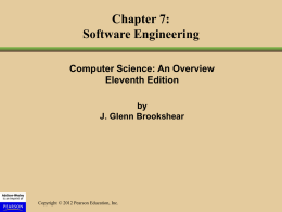 Chapter 7: Software Engineering