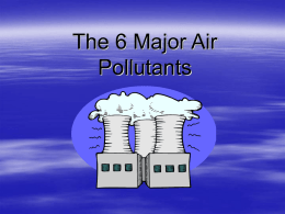 The 6 Major Pollutants
