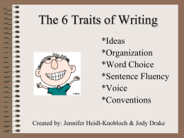 6 Traits of Writing-PowerPoint