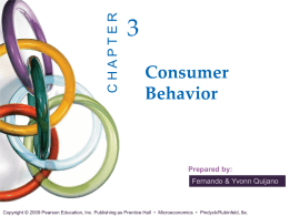 Chapter 3: Consumer Behavior