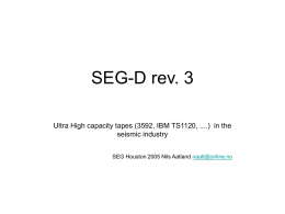 SEG-D rev. 3 / Pre