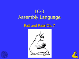 LC-3 Assembly Language