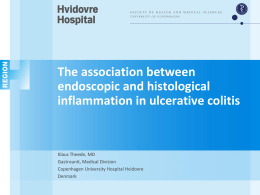 The correlation between endoscopic and histological inflammation