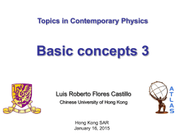 lecture 5 - Department of Physics, The Chinese University of Hong