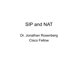 SIP and NAT - jdrosen.net