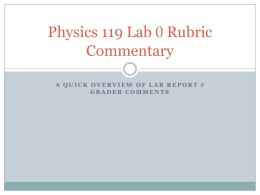 Rubric 0 Comments