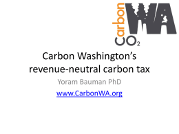 PPT presentation - Carbon Washington