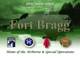 Fort Bragg Garrison: Mr. Doug Earle