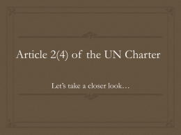 Article 2(4) of the UN Charter