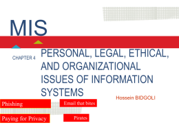 4 Personal, Legal, Ethical, and Organizational