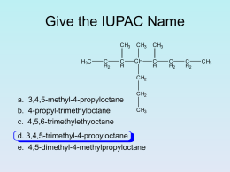 Give the IUPAC Name