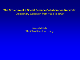 The Structure of a Social Science Collaboration