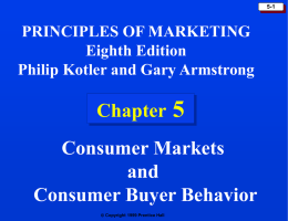 Chapter 5: Consumer Markets