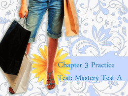 Chapter 3 Practice Test - Consumer Mathx