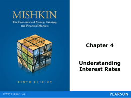 Chapter 4 Understanding Interest Rates