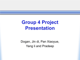 Group 4 Project Presentation