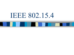 IEEE 802.15.4 - Kent State University