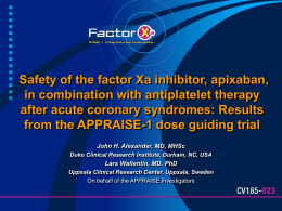 appraise-1 - Clinical Trial Results