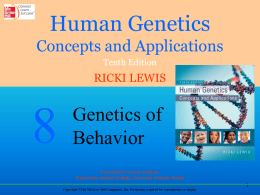 Human Genetics - Chapter 8