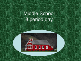 Armstrong Middle School 8 period day
