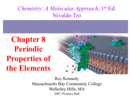 Chapter 8 Periodic Properties of the Elements