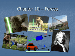 Chapter 2 – Forces