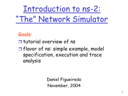 Ns-2, the network simulator