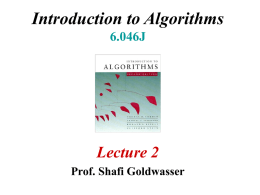 Lecture 2  - courses