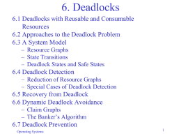 6. Deadlocks