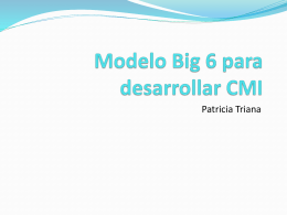 Modelo Big 6 para desarrollar CMI