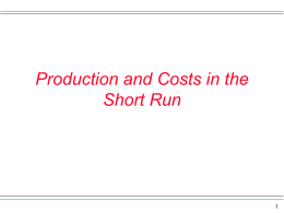 Chapter 6 Production and Costs