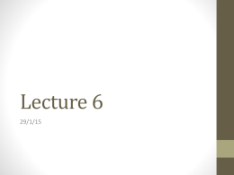 Lecture 6 - SQL Single Row Number Functions and More Character