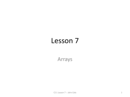 Lesson 7 slides