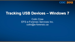 Forensic Tracking of USB Devices-Cree-5-22