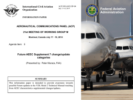 IP04 WGM 21 Future AEEC Supplement 7 categories (July