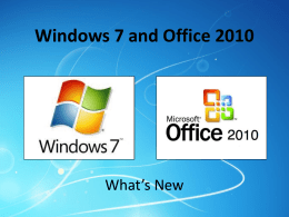 Windows 7 Tips and Tricks