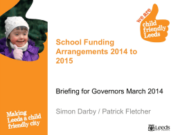 School Funding 2014-15