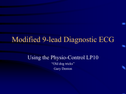 Modified 9-lead Diagnostic ECG