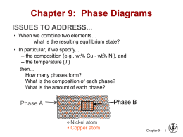 Chapter 9: Phase Diagrams