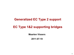 Generalized EC Type 2 support EC Type 1&2 supporting bridges