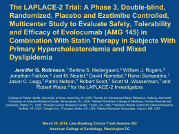 Robinson_LAPLACE 2x - Clinical Trial Results
